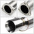 4" Round Roll Muffler Tip Exhaust Catback System For 02-06 Acura RSX Base 2.0L-Performance-BuildFastCar