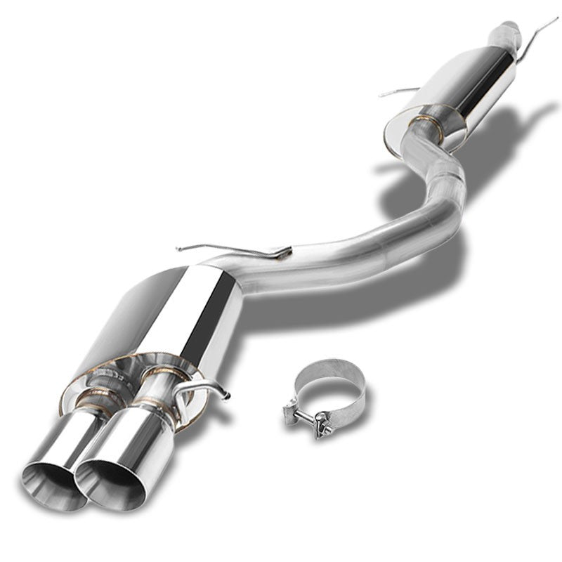 3.5" Dual Slant Muffler Tip Exhaust Catback System For 09-16 Audi A4 2.0L DOHC-Performance-BuildFastCar