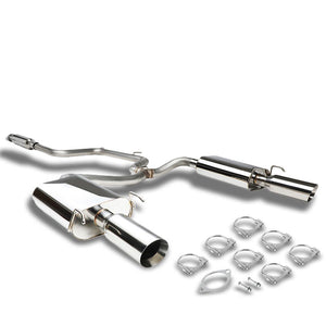 4" Dual Round Slant Muffler Tip Exhaust Catback System For 00-05 Monte Carlo SS-Performance-BuildFastCar