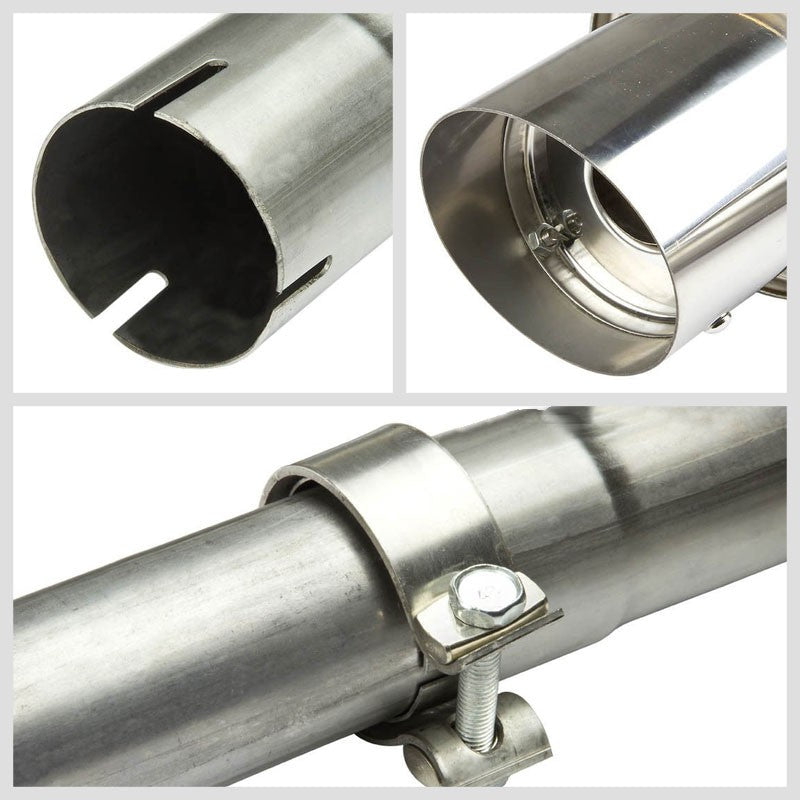 Catback System 4" Round Slant Tip 01-06 Chrysler PT Cruiser 2.4L BFC-CATB-CHRSPTC99