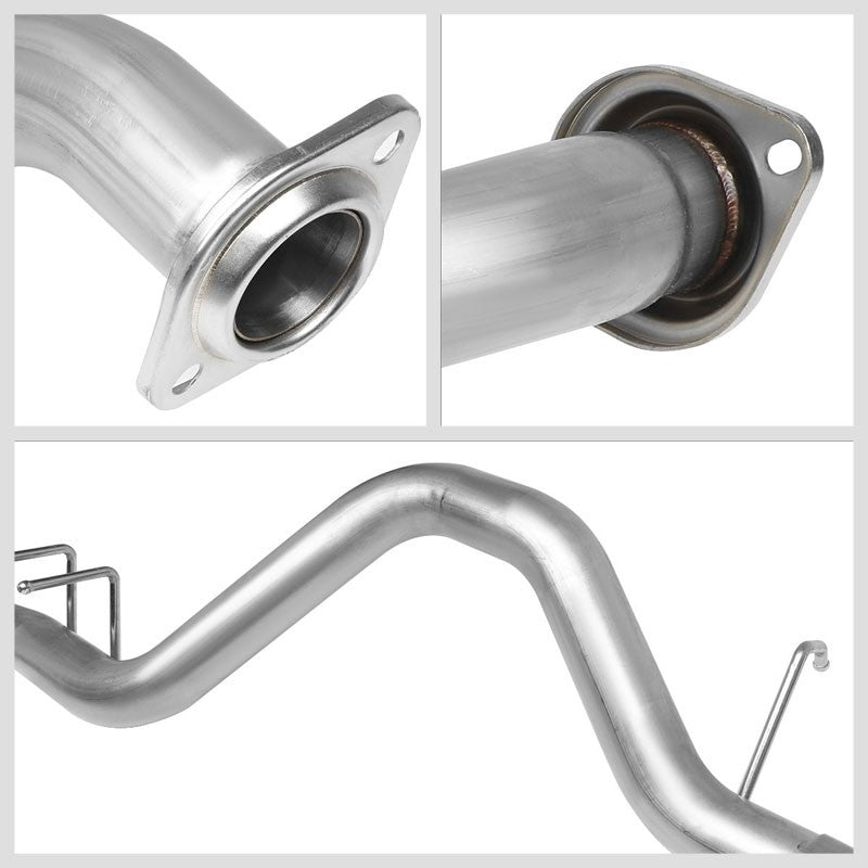 4" Slant Roll Muffler Tip Exhaust Catback System For 99-06 Silverado 1500 V6/V8-Performance-BuildFastCar