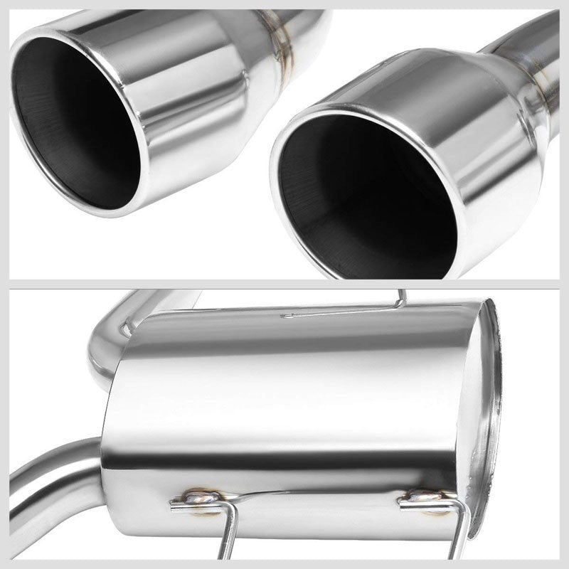 4.5" Dual Slant Lis Muffler Tip Exhaust Catback System For 11-14 CTS V Coupe-Performance-BuildFastCar