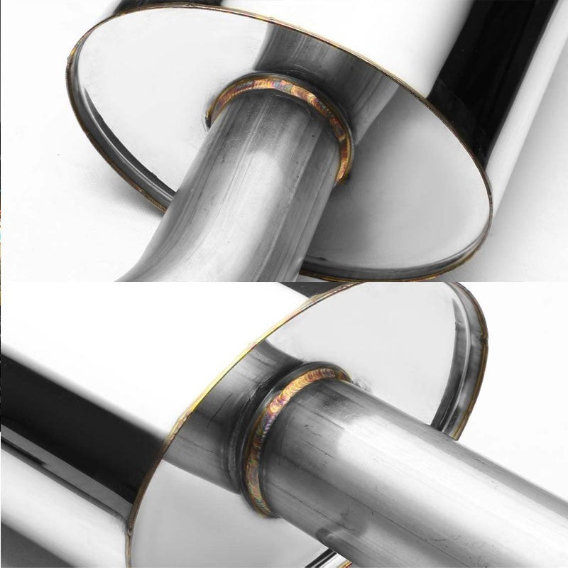 Catback Exhaust System 4.75" Round Roll Tip 00-05 Dodge Neon 2.0L SOHC BFC-CATB-DODN00SO20L-NRT