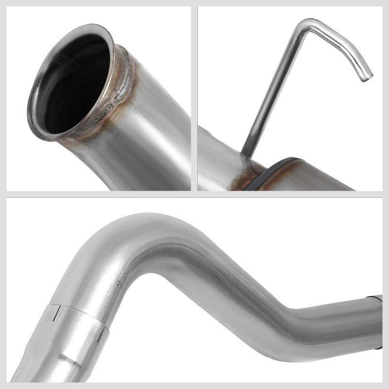 5" Round Tip Rolled Edge Turboback Exhaust For 03-04 Dodge Ram 2500 5.9T Diesel-Exhaust Systems-BuildFastCar-BFC-CATB-0304RAM2535-59D