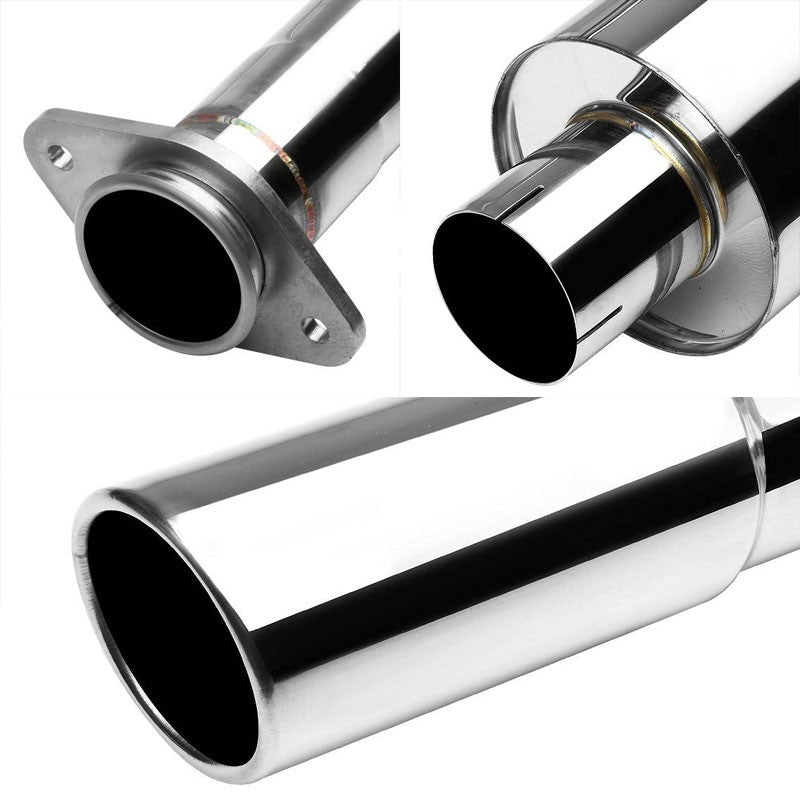 Catback System 3" Round Roll Tip 97-03 Ford F-150 4.6L/5.4L V8 SOHC BFC-CATB-F150-97-4654L