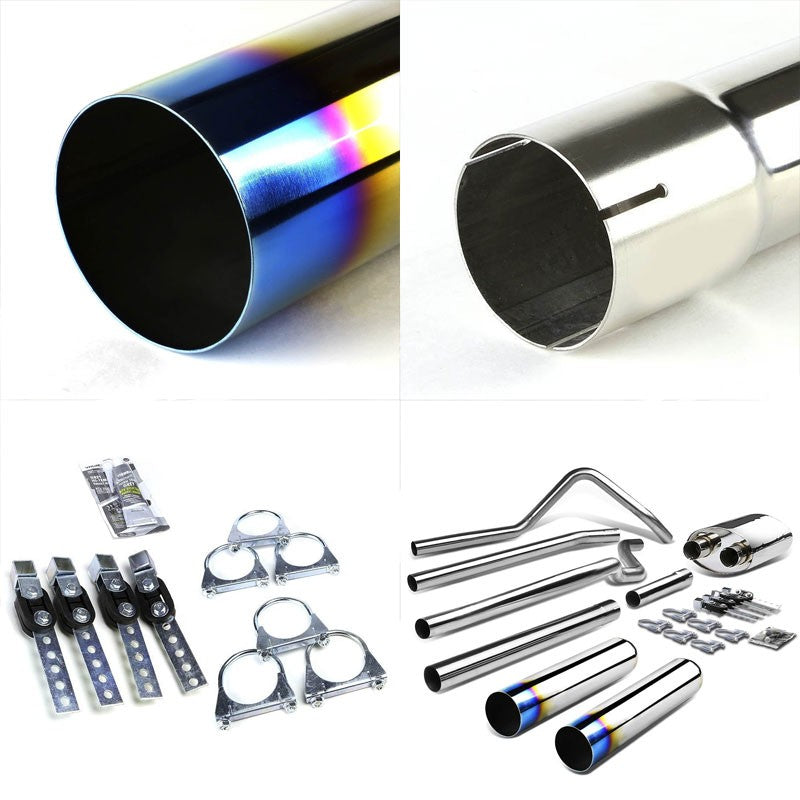 Catback System T2 3.5" Slant Burnt Tip 04-08 F-150 Ext/Crew 4.6/5.4 BFC-CATB-FOR1500-T1-BT