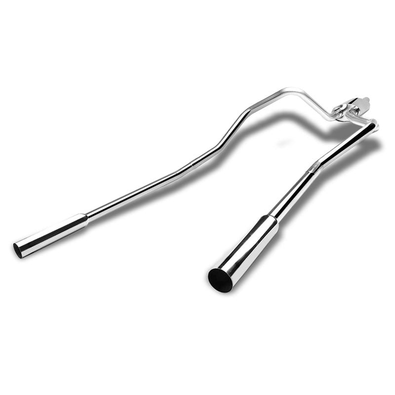 3.5" Slant Muffler Tip Exhaust Catback System For 04-08 Ford F-150 4.6L/5.4L V8-Performance-BuildFastCar