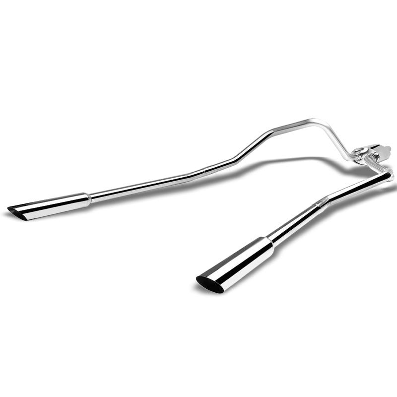 Catback Exhaust System T2 3.5" Slant Tip 04-08 F-150 Ext/Crew 4.6/5.4 BFC-CATB-FOR1500-T2