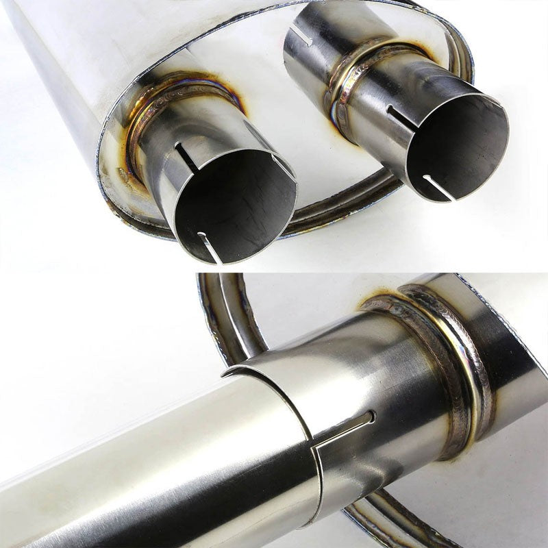 Catback Exhaust System T2 3.5" Slant Tip 04-08 F-150 Ext/Crew 4.6/5.4 BFC-CATB-FOR1500-T2