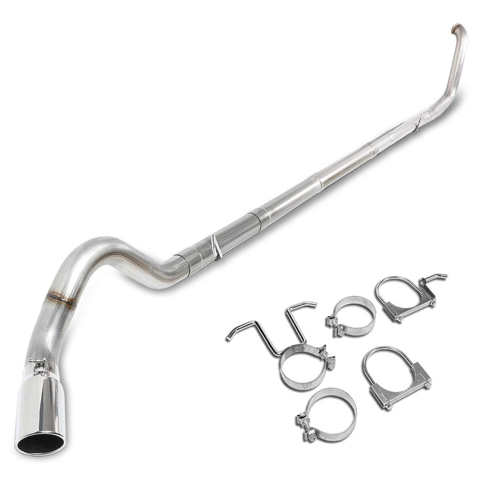 Straight Pipe Side Exit Turbo-Back Exhaust For 99-03 F-250/350 SD 7.3L Diesel-Major Pipe-BuildFastCar