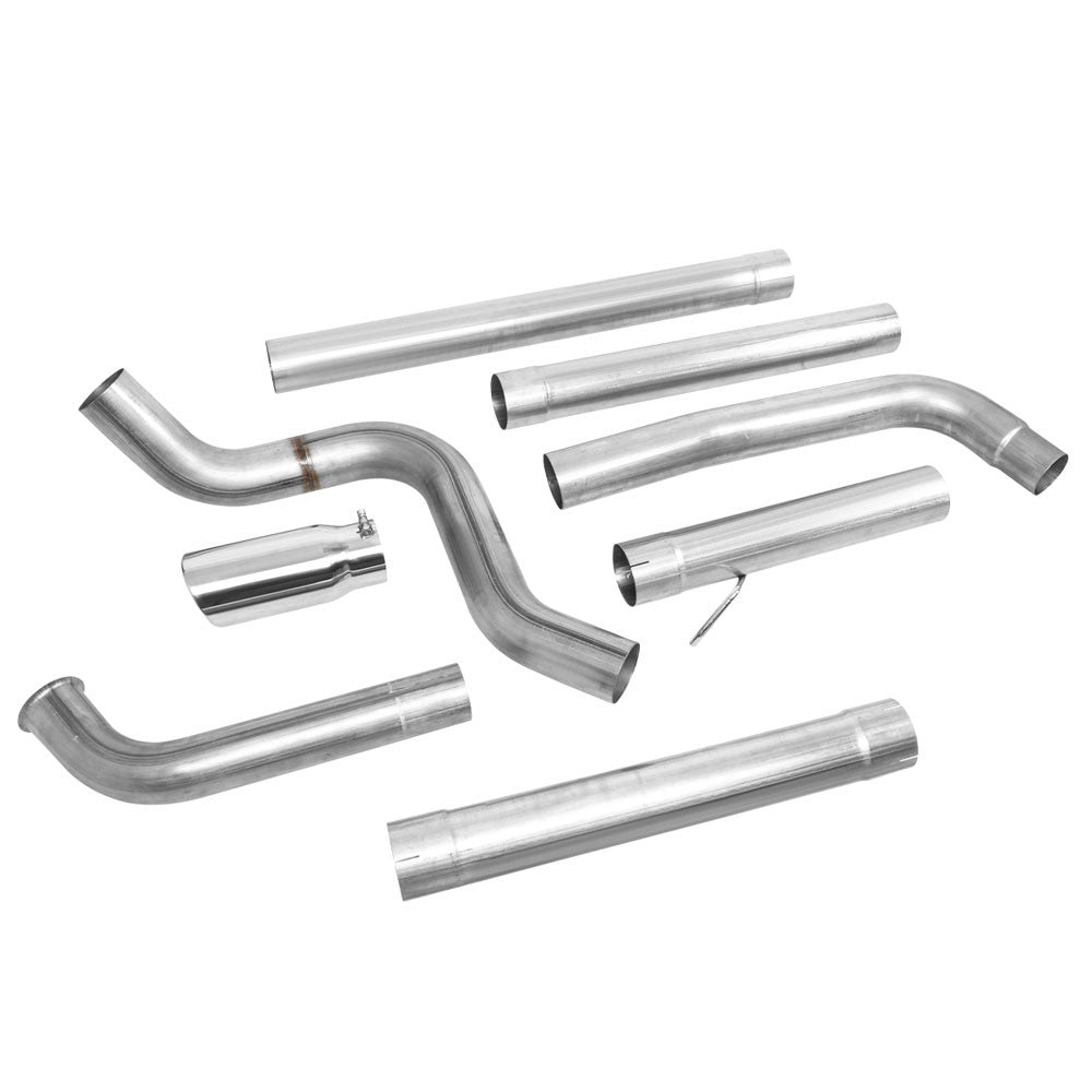 Satinless Turboback Exhaust 5" Tip For 03-07 Ford F250/F350 Super Duty 6.0L V8