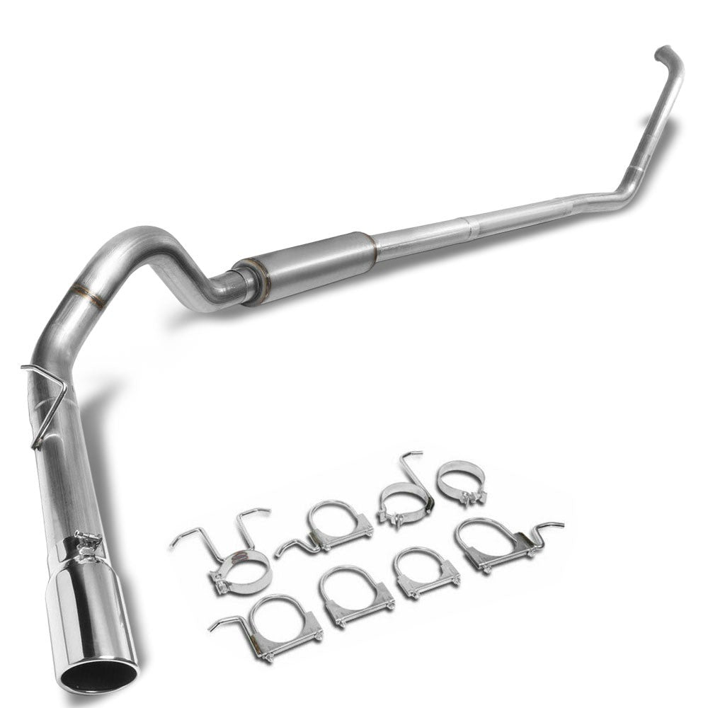 Satinless Turboback Exhaust 5" Tip For 03-07 Ford F-250/F-350 Super Duty 6.0L