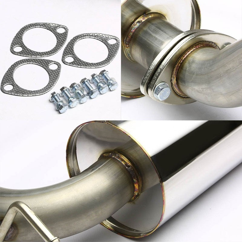 Catback System 4.5" Round Roll Tip 00-04 Focus ZX3/ZX5 2.0L/2.3L BFC-CATB-FF00-NRT