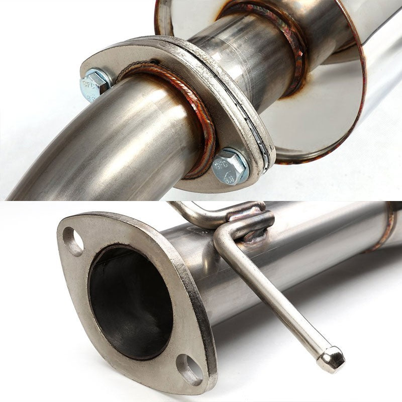 4.5" Round Muffler Tip Exhaust Catback System For 00-04 Ford Focus ZX3/ZX5 DOHC-Performance-BuildFastCar