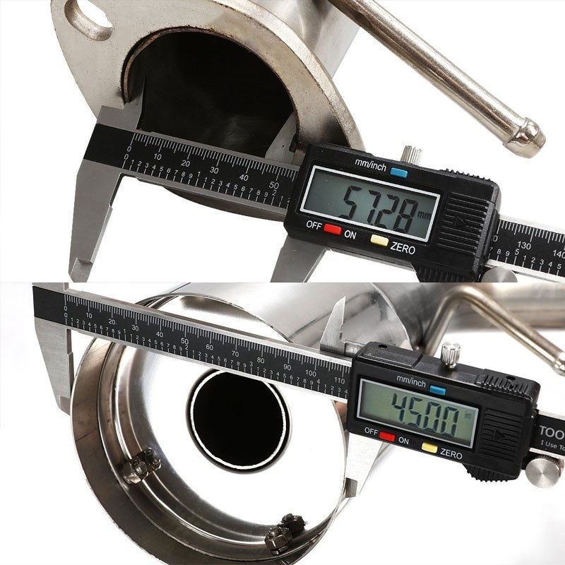4.5" Round Muffler Tip Exhaust Catback System For 00-04 Ford Focus ZX3/ZX5 DOHC-Performance-BuildFastCar