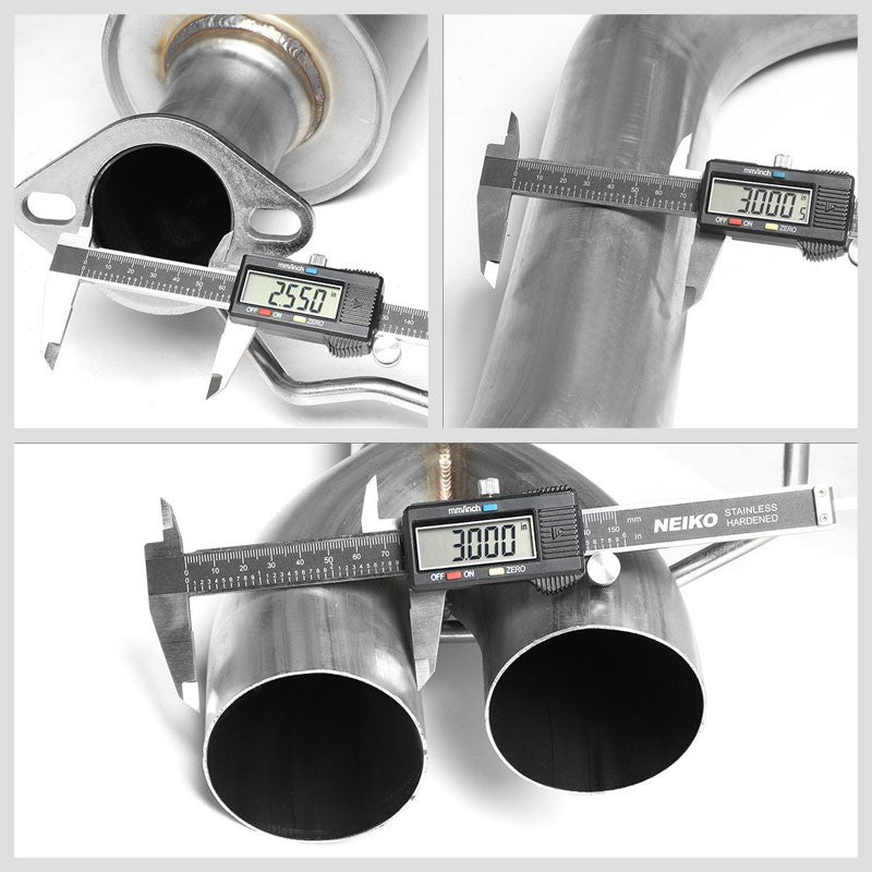 Exhaust Catback System (Stainless Steel) For 14-18 Ford Fiesta ST 1.6L DOHC/SOHC-Performance-BuildFastCar