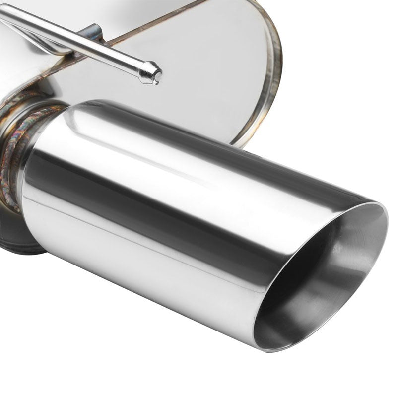 Catback System 4" Dual Slant Roll Tip 05-10 Mustang Base/Lugo 4.0 V6 BFC-CATB-FORM0540L