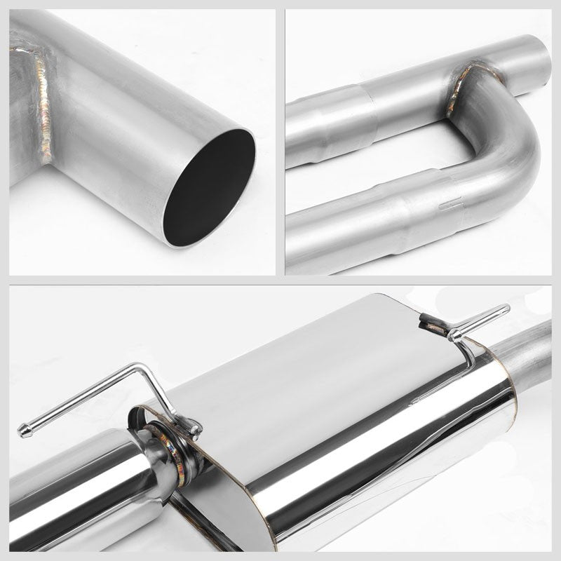 Catback System 4" Dual Slant Roll Tip 05-10 Mustang Base/Lugo 4.0 V6 BFC-CATB-FORM0540L