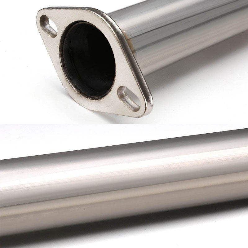 4" Slant Muffler Tip Exhaust Catback System For 11-14 Ford Mustang 3.7L V6 DOHC-Performance-BuildFastCar
