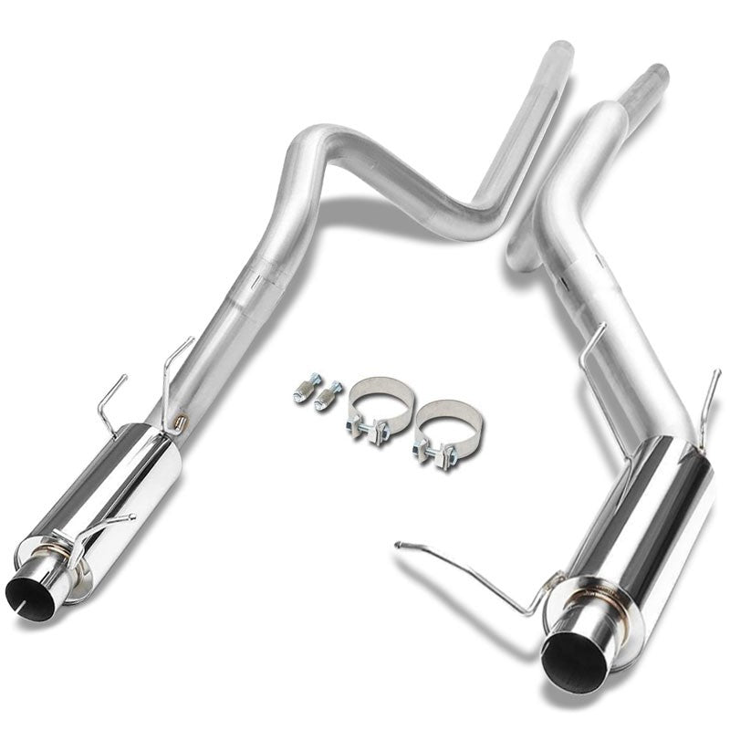 Exhaust Catback System (Stainless Steel) For 11-14 Ford Mustang 5.0L V8 DOHC-Performance-BuildFastCar