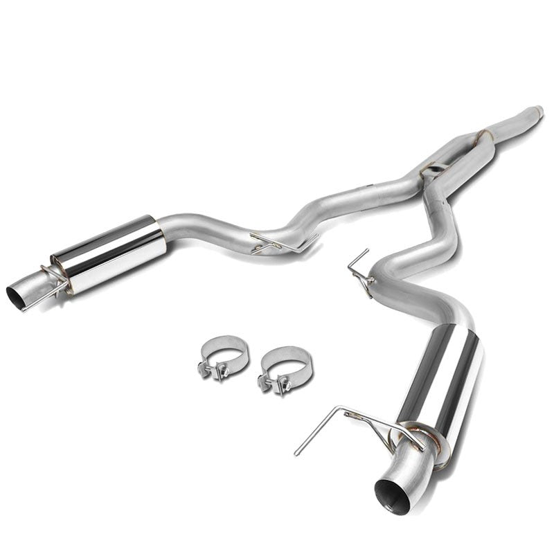 Exhaust Catback System (Stainless Steel) For 15-18 Ford Mustang EcoBoost 2.3L-Performance-BuildFastCar