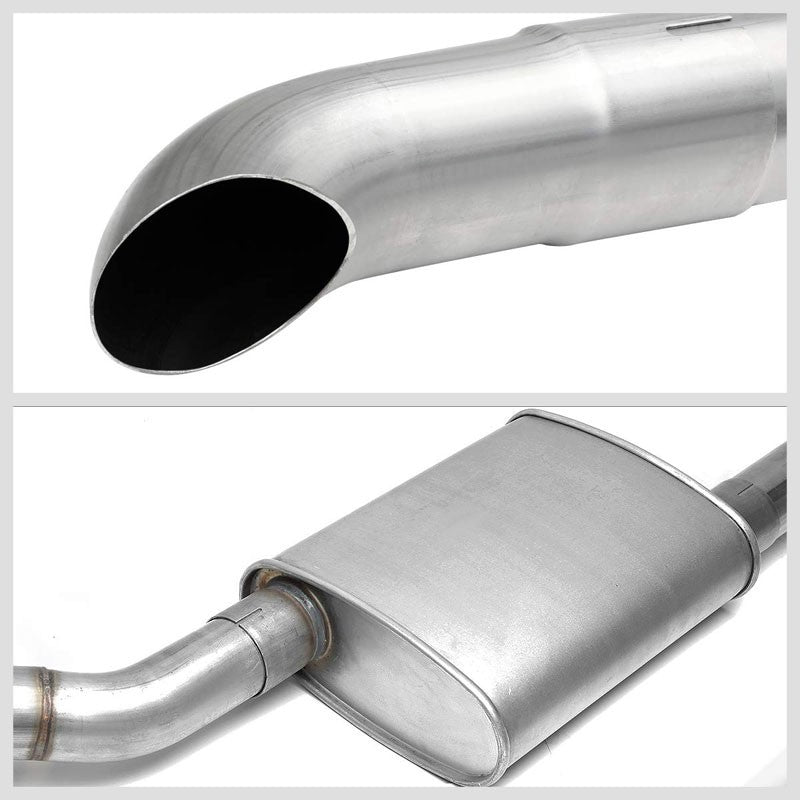2.5" Dual Muffler Tip Exhaust Catback System For 87-93 Ford Mustang 5.0L V8-Performance-BuildFastCar