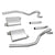 2.5" Dual Muffler Tip Exhaust Catback System For 94-95 Mustang GT/GTS/SVT Cobra-Performance-BuildFastCar