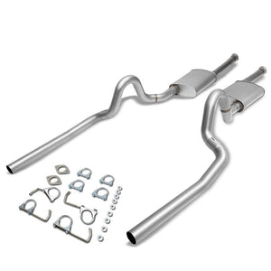 2.5" Dual Muffler Tip Exhaust Catback System For 96-97 Ford Mustang 4.6L V8 SOHC-Performance-BuildFastCar