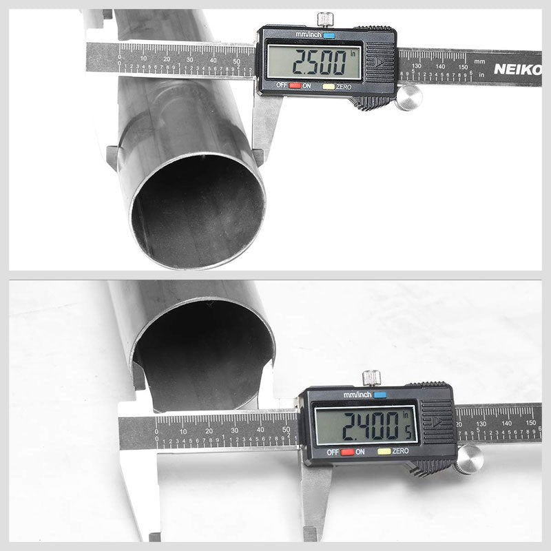 2.5" Dual Muffler Tip Exhaust Catback System For 96-97 Ford Mustang 4.6L V8 SOHC-Performance-BuildFastCar