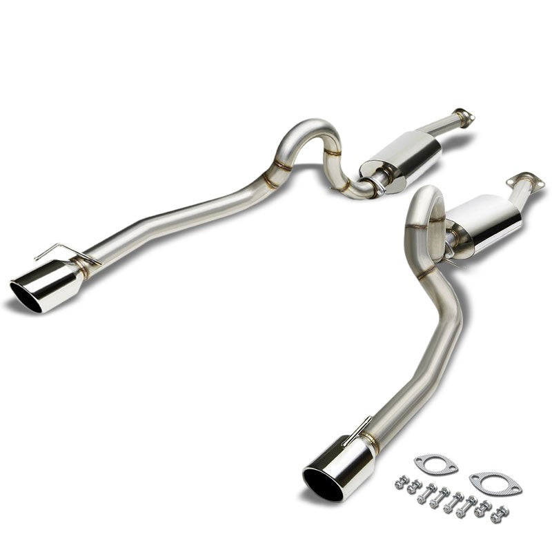 Catback System 4" Diagonally Cut Dual Tip 96-04 Mustang 4.6 V8 SN-95 BFC-CATB-FM96GTV8