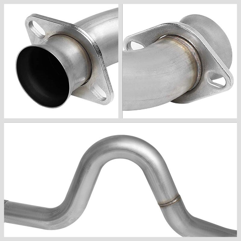 2.5" Dual Muffler Tip Exhaust Catback System For 99-04 Mustang Base 3.8L/3.9L V6-Performance-BuildFastCar