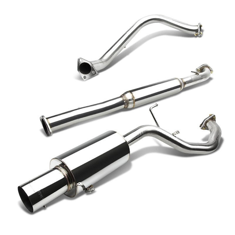 Catback Exhaust System 4&quot; Round Tip 99-03 Mitsubishi Galant 2.4L SOHC BFC-CATB-GALANT99L4