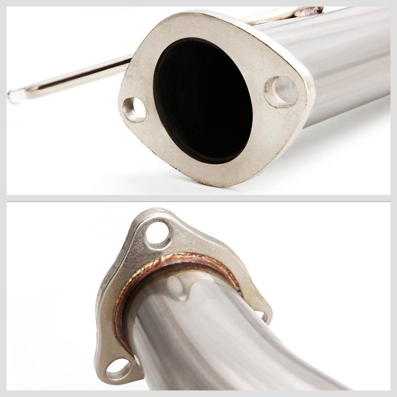 Catback System 4" Round Slant Tip 03-07 Accord Coupe CM7/CM8 2.4 BFC-CATB-HA03L4