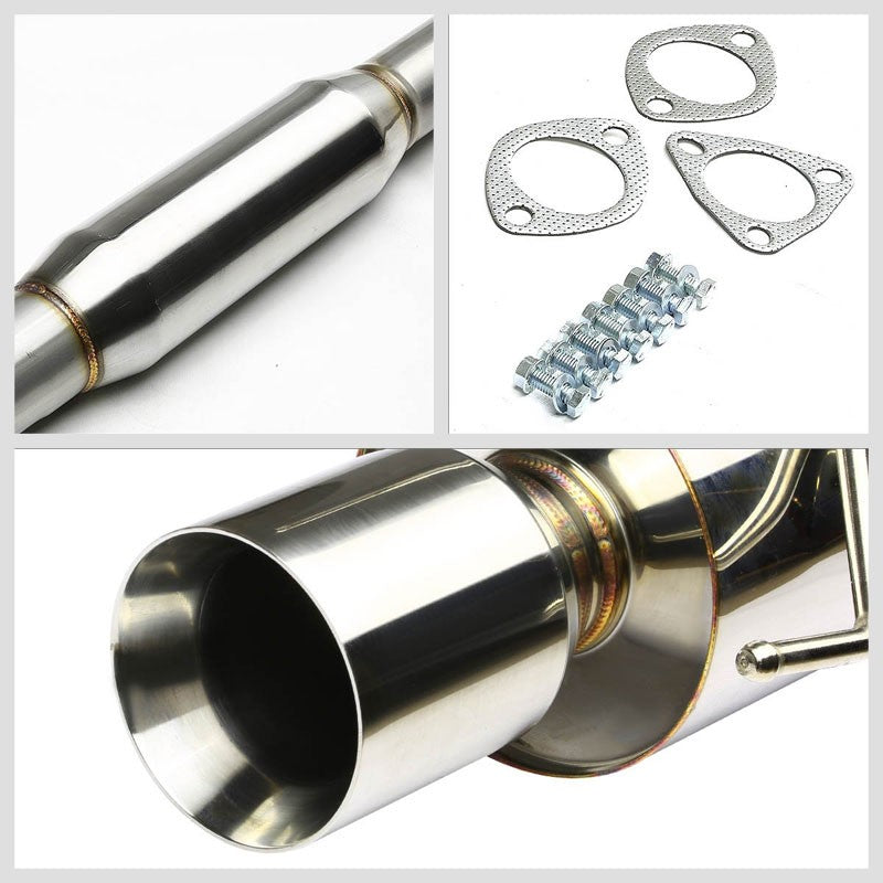 Catback System 4" Roll Tip 90-93 Honda Accord CB1/ CB2/ CB3/ CB4 BFC-CATB-HONA90-NRT