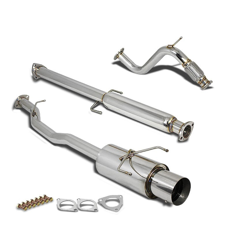 4.5" Muffler Tip Exhaust Catback System For 94-97 Honda Accord CD5/CD7 2.2L SOHC-Performance-BuildFastCar