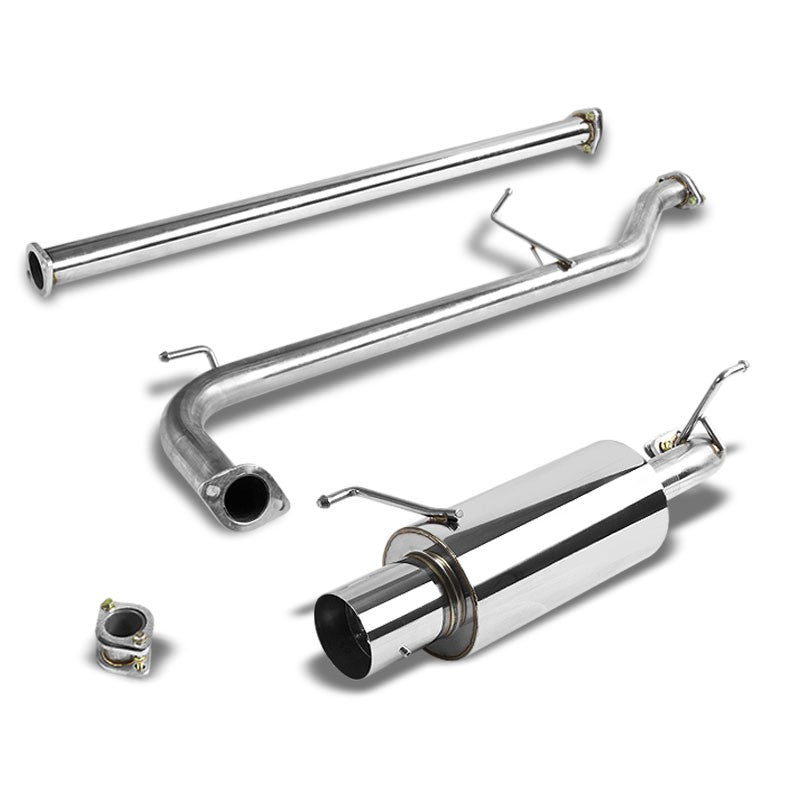 4&quot; Muffler Tip Exhaust Catback System For 98-02 Honda Accord CG1-6 F23 2.3L SOHC-Performance-BuildFastCar