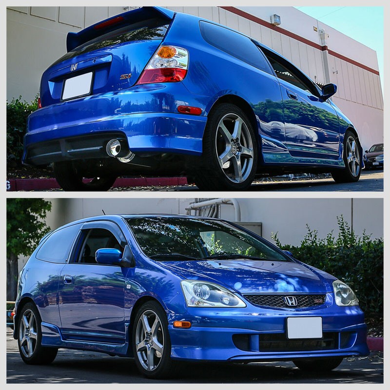 Catback System 4" Muffler Tip 02-05 Honda Civic Si Hatchback EP3 BFC-CATB-HONC02SI