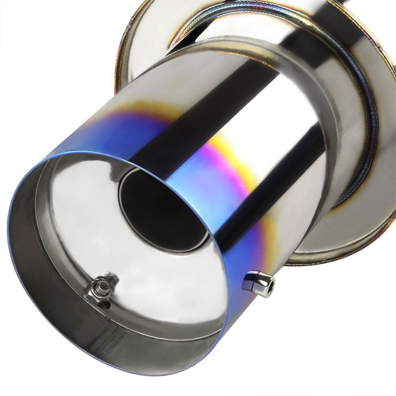 Catback System 4" Round Burnt Tip 06-11 Civic FG2 Si Coupe 2.0L DOHC BFC-CATB-HC06SI-BT