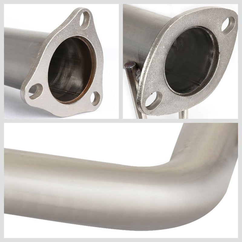 Catback System 4" Round Burnt Tip 06-11 Civic FG2 Si Coupe 2.0L DOHC BFC-CATB-HC06SI-BT