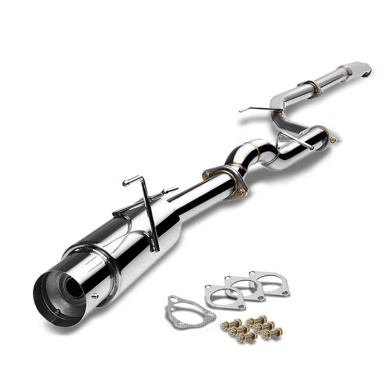 4" Round Muffler Tip Exhaust Catback System For 12-15 Honda Civic FG3 1.8L SOHC-Performance-BuildFastCar