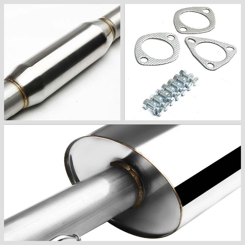 Catback Exhaust System 4.5" Tip 88-91 Honda Civic ED6/ ED7 Hatchback BFC-CATB-HC88-NRT