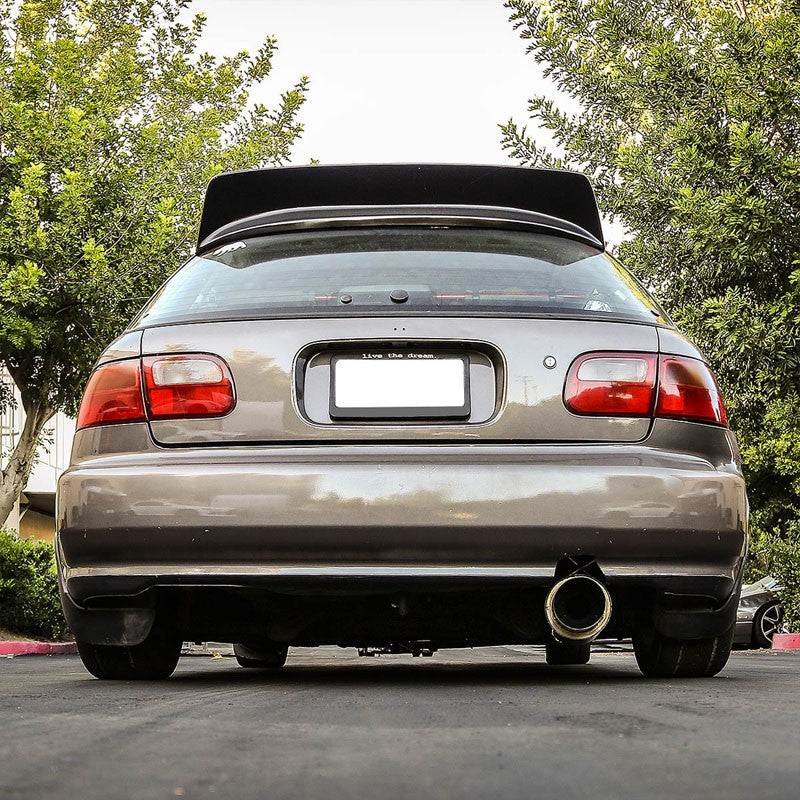4.5" Burnt Muffler Tip Exhaust Catback System For 92-00 Civic EG8/EJ1/EJ2/EJ6-Performance-BuildFastCar