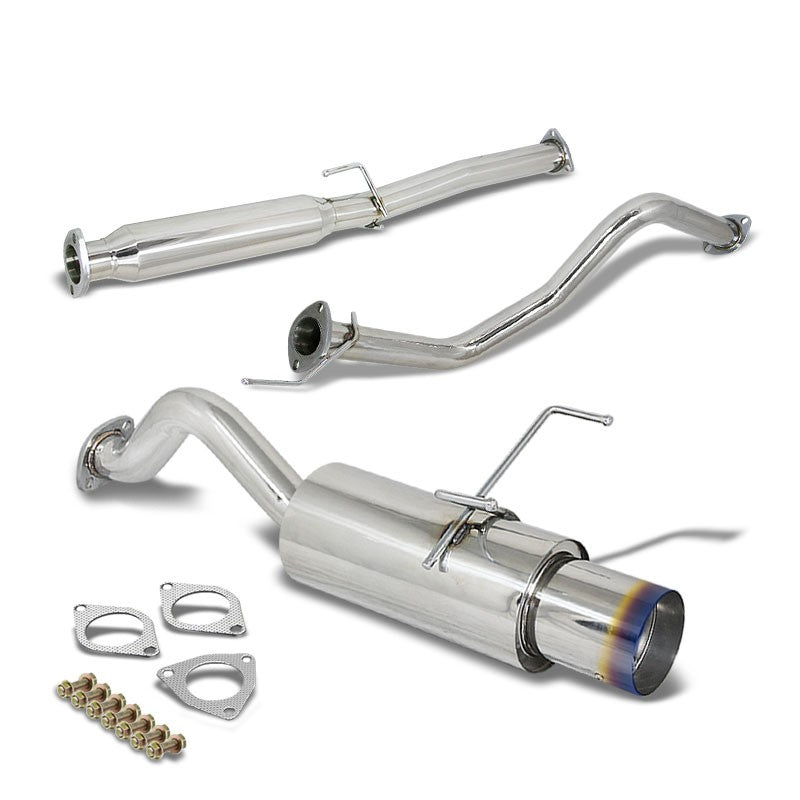 Catback System 4.5" Round Burnt Tip 96-00 Honda Civic EJ6/EK9 1.6L BFC-CATB-HONC963-BT