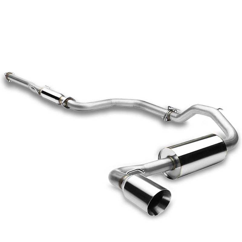 Catback System 4.5" Round Slant Roll Tip 88-91 Honda CR-X ED8/ED9 BFC-CATB-HCRX88-NRT