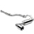 Catback System 4.5" Round Slant Roll Tip 88-91 Honda CR-X ED8/ED9 BFC-CATB-HCRX88-NRT