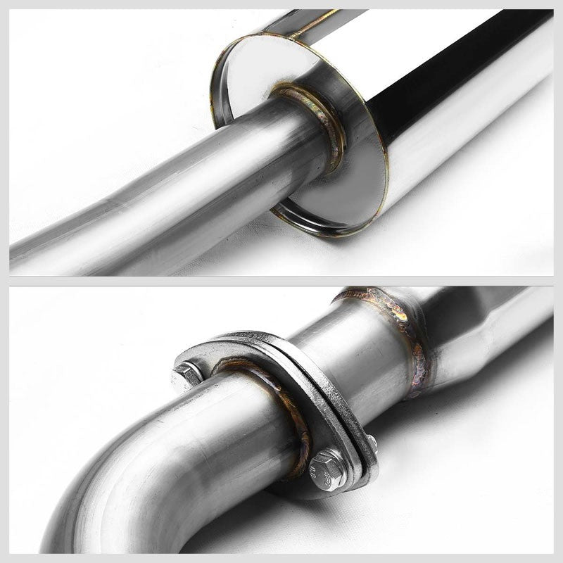 Catback System 4.5" Round Slant Roll Tip 88-91 Honda CR-X ED8/ED9 BFC-CATB-HCRX88-NRT