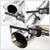 Catback System 4.5" Round Slant Roll Tip 88-91 Honda CR-X ED8/ED9 BFC-CATB-HCRX88-NRT