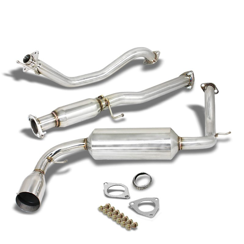 Catback System 4.5" Round Slant Tip 88-91 Honda CR-X ED8/ED9 1.5/1.6 BFC-CATB-HCRX88