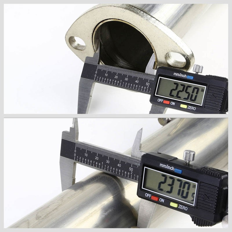 Catback System 4" Round Roll Tip 93-97 Honda Civic del Sol 1.6L BFC-CATB-HONDS93-NRT