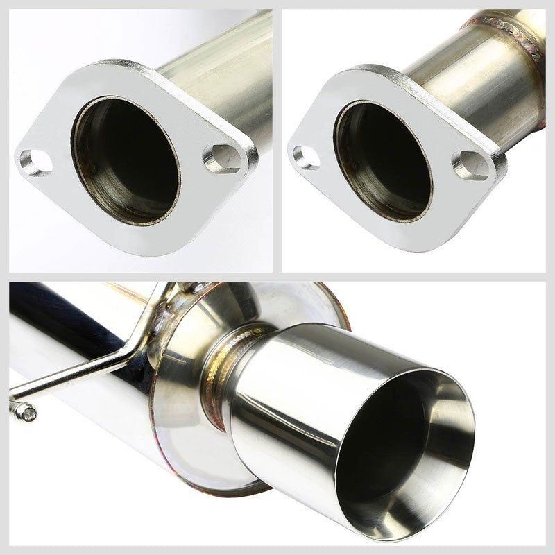 Catback System 4" Roll Muffler Tip 01-05 Lexus IS300 Altezza XE10 BFC-CATB-IS300-NRT